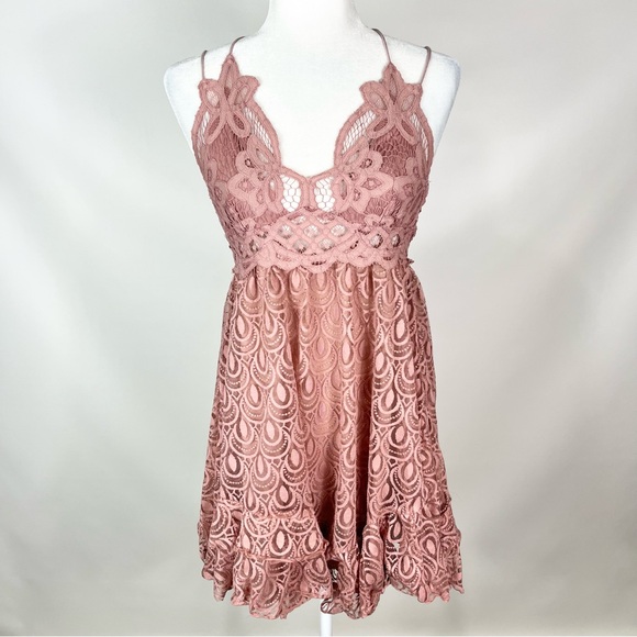 Free People FP One Adella Burnout Slip Dress Size Small - Picture 3 of 9
